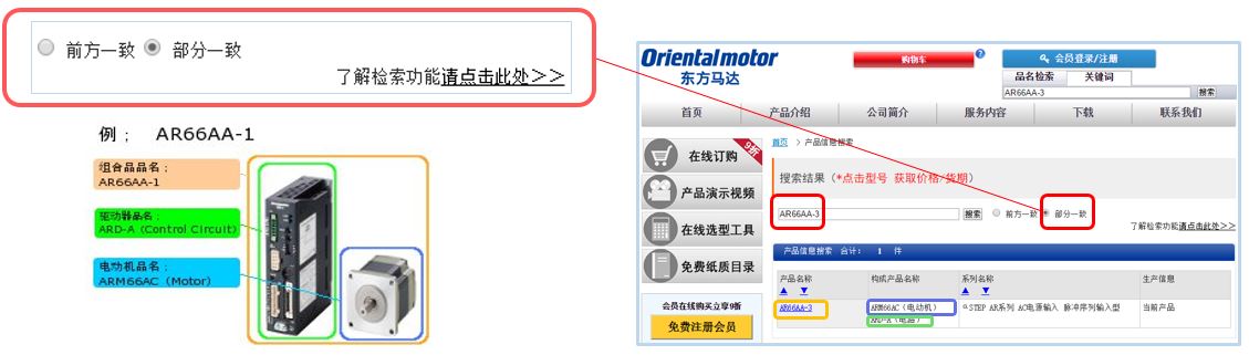 “部分一致”檢索
